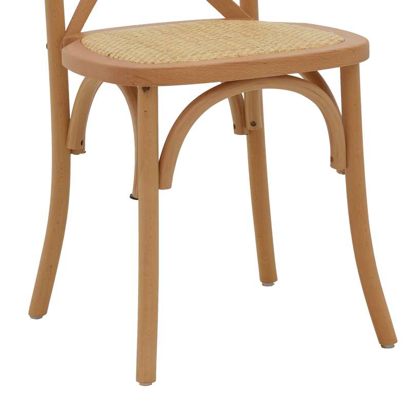 Karrige Dylon pakoworld e palosshme dru ahu arrë-ndenjëse me rreth natyral 48x52x89cm