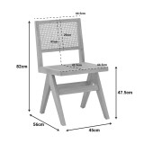 Karrige Winslow pakoworld dru gome natyrale 45x56x82cm