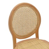 Karrige e palosshme Camil pakoworld dru ahu natyral-rattan natyral 45x50x94cm