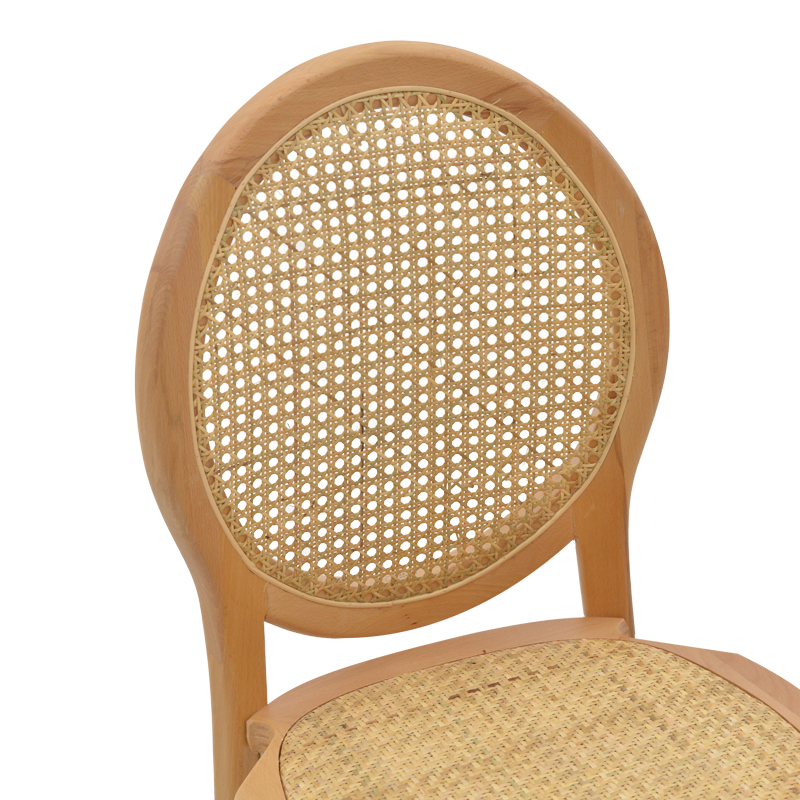 Karrige e palosshme Camil pakoworld dru ahu natyral-rattan natyral 45x50x94cm