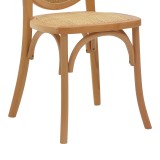 Karrige e palosshme Camil pakoworld dru ahu natyral-rattan natyral 45x50x94cm