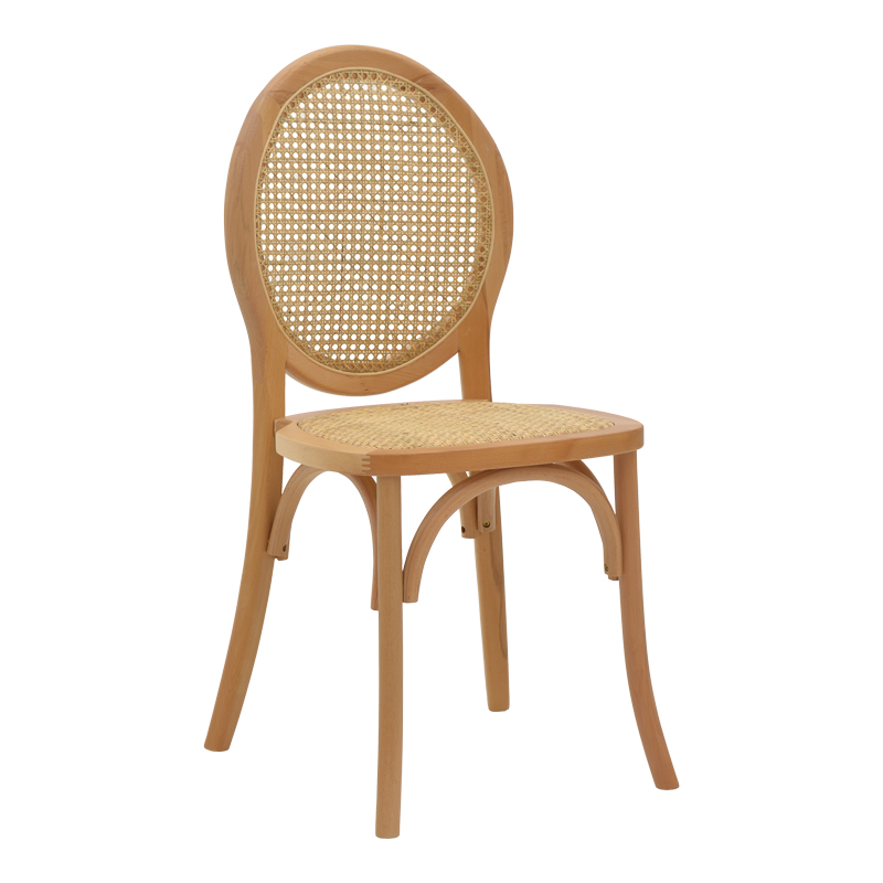 Karrige e palosshme Camil pakoworld dru ahu natyral-rattan natyral 45x50x94cm