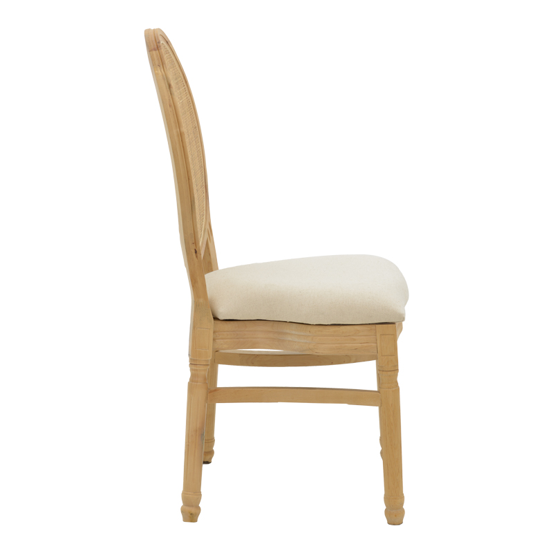 Karrige Canco pakoworld dru gome natyrale-rattan natyral 50x53x98cm