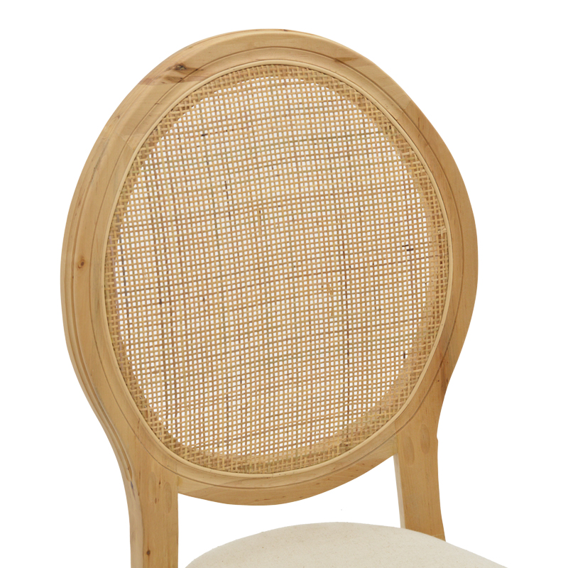 Karrige Canco pakoworld dru gome natyrale-rattan natyral 50x53x98cm