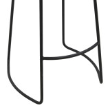 Stol bar Lamul pakoworld dru elm në nuancë arrë-e zezë dhe metal 48x42x71cm