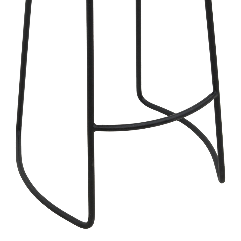 Stol bar Lamul pakoworld dru elm në nuancë arrë-e zezë dhe metal 48x42x71cm