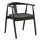 Fotel Gernine pakoworld dru masiv ahu i zi me litar 56x49x73cm