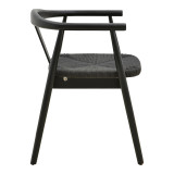 Fotel Gernine pakoworld dru masiv ahu i zi me litar 56x49x73cm