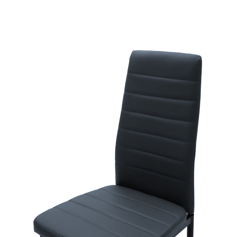 Karrige Parker pakoworld PU antracit-këmbë e zezë 42x48x98cm