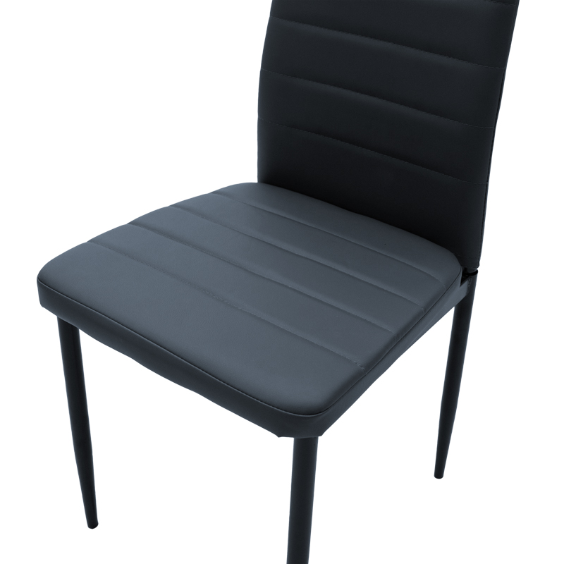 Karrige Parker pakoworld PU antracit-këmbë e zezë 42x48x98cm
