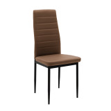 Karrige Parker pakoworld PU kafe-këmbë e zezë 42x48x98cm