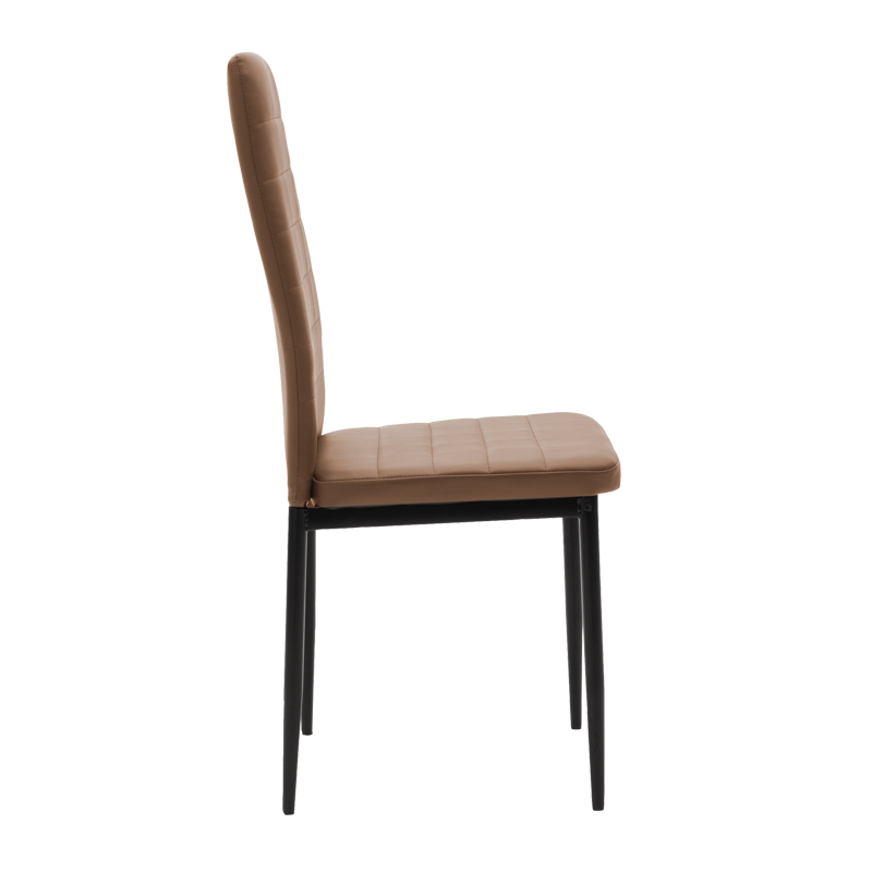 Karrige Parker pakoworld PU kafe-këmbë e zezë 42x48x98cm