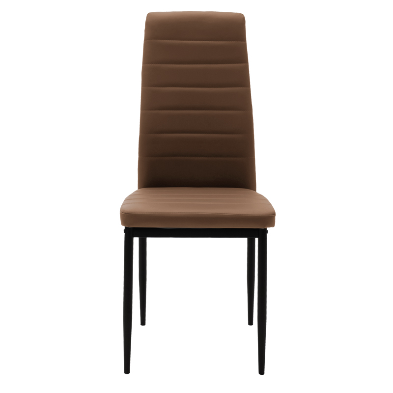 Karrige Parker pakoworld PU kafe-këmbë e zezë 42x48x98cm