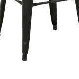 Stol bari Utopia pakoworld metal i zi mat 42x42x76cm