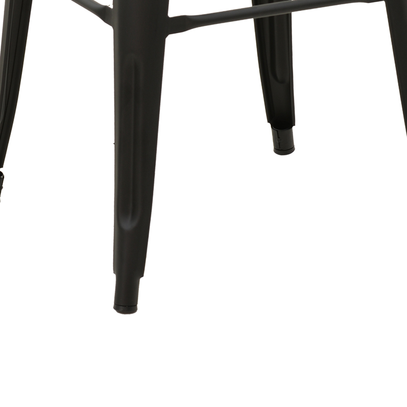 Stol bari Utopia pakoworld metal i zi mat 42x42x76cm
