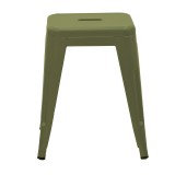 Stol Utopia pakoworld metal ulliri i errët 30x30x45cm