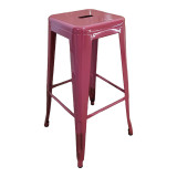 Stol bari Utopia pakoworld metal terracotta 42x42x76cm