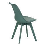 Karrige Gaston I pakoworld PP-PU në ngjyrë jeshile 48.5x53.5x81.5cm