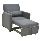 Fotel-shtrat Flexa pakoworld pëlhurë gri 85x92x84cm