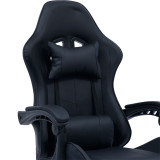 Karrige zyre Gaming William pakoworld PU e zezë