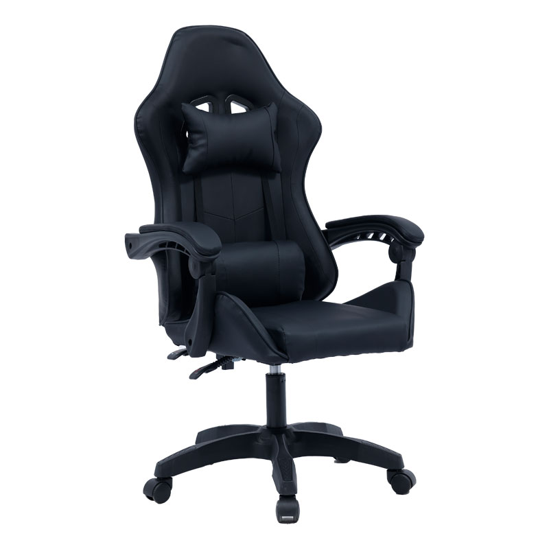 Karrige zyre Gaming William pakoworld PU e zezë