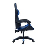 Karrige zyre lojërash William pakoworld PU i zi-blu