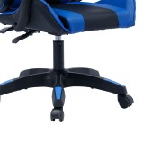 Karrige zyre lojërash William pakoworld PU i zi-blu