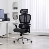 Karrige pune menaxheri Jeffer pakoworld rrjetë në ngjyrë të zezë 67x62x115-125cm
