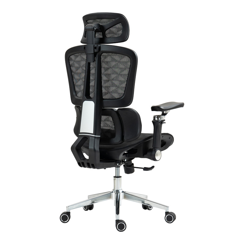 Karrige pune menaxheri Jeffer pakoworld rrjetë në ngjyrë të zezë 67x62x115-125cm