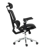 Karrige pune menaxheri Jeffer pakoworld rrjetë në ngjyrë të zezë 67x62x115-125cm