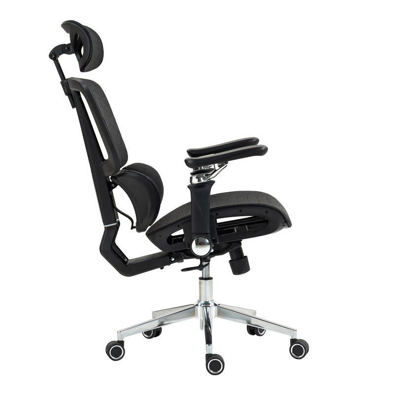Karrige pune menaxheri Jeffer pakoworld rrjetë në ngjyrë të zezë 67x62x115-125cm