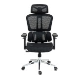 Karrige pune menaxheri Jeffer pakoworld rrjetë në ngjyrë të zezë 67x62x115-125cm