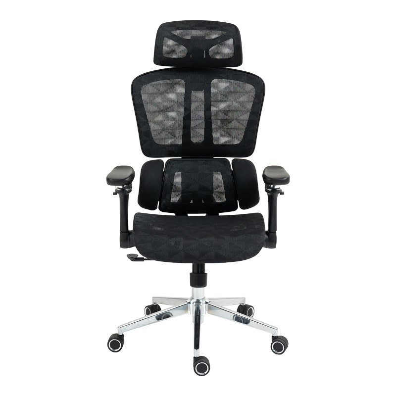 Karrige pune menaxheri Jeffer pakoworld rrjetë në ngjyrë të zezë 67x62x115-125cm