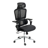 Karrige pune menaxheri Jeffer pakoworld rrjetë në ngjyrë të zezë 67x62x115-125cm