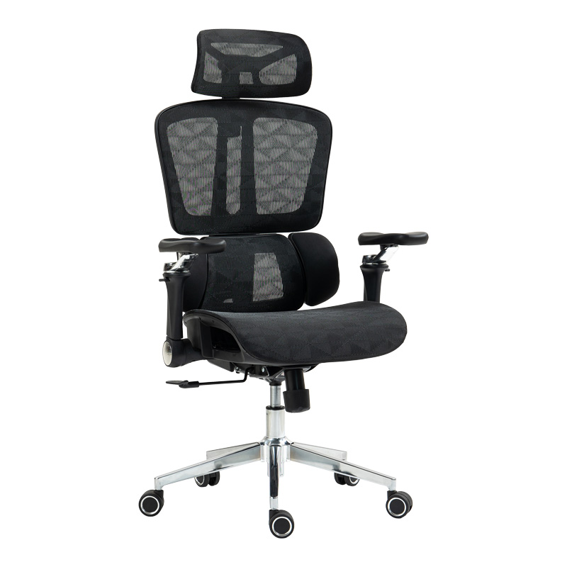 Karrige pune menaxheri Jeffer pakoworld rrjetë në ngjyrë të zezë 67x62x115-125cm