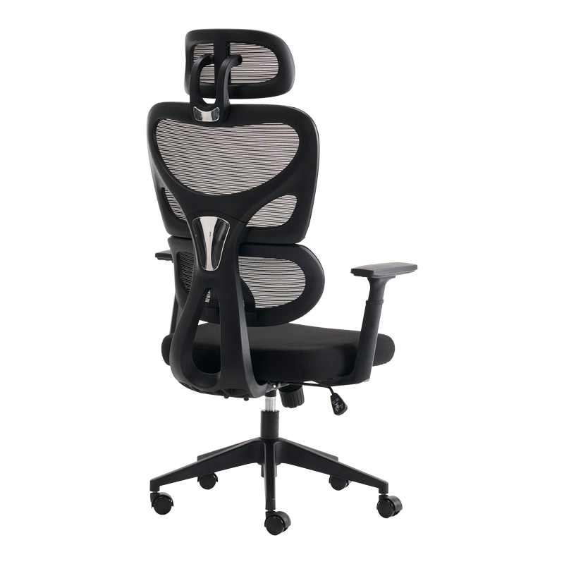 Karrige zyre menaxheri Cadrey pakoworld me rrjetë të zezë 67x64x120-128cm