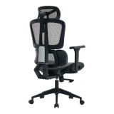 Karrige zyre ErgoFlow pakoworld e zezë-gri 73x64x112-135cm