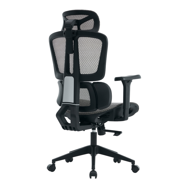 Karrige zyre ErgoFlow pakoworld e zezë-gri 73x64x112-135cm