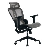 Karrige zyre ErgoFlow pakoworld e zezë-gri 73x64x112-135cm