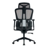 Karrige zyre ErgoFlow pakoworld e zezë-gri 73x64x112-135cm