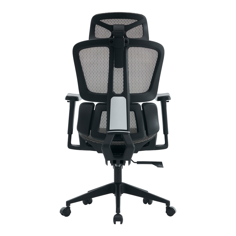 Karrige zyre ErgoFlow pakoworld e zezë-gri 73x64x112-135cm
