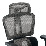 Karrige zyre ErgoFlow pakoworld e zezë-gri 73x64x112-135cm