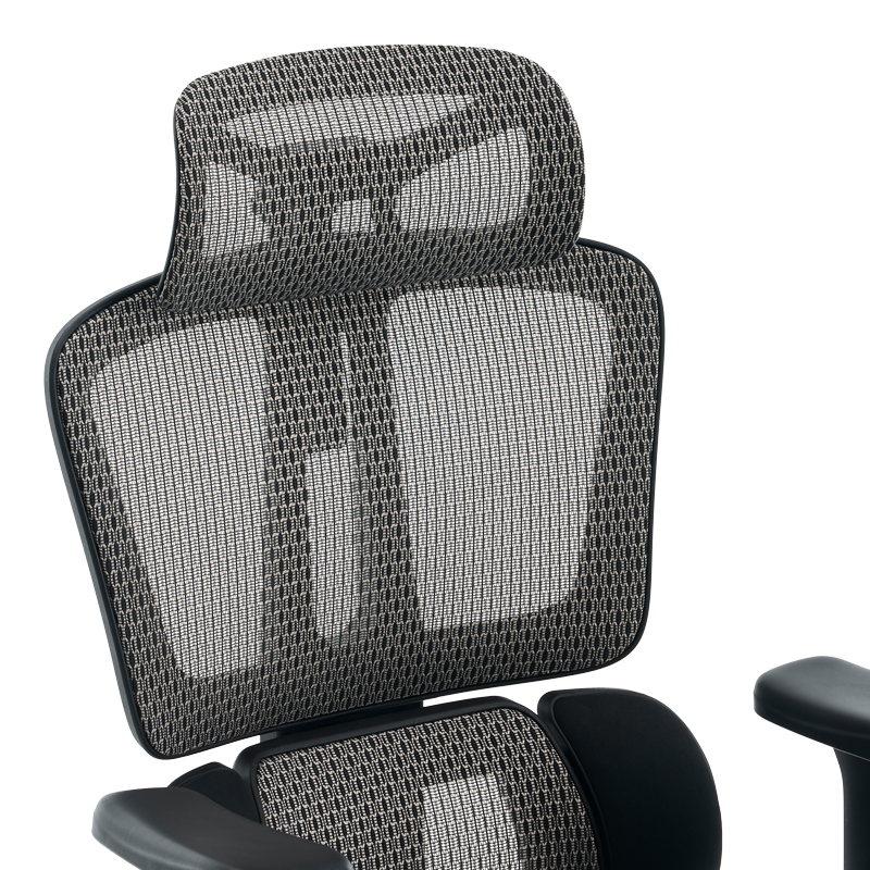 Karrige zyre ErgoFlow pakoworld e zezë-gri 73x64x112-135cm