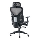 Karrige zyre Mesgo pakoworld e zezë-gri 68x67-72x110-136cm