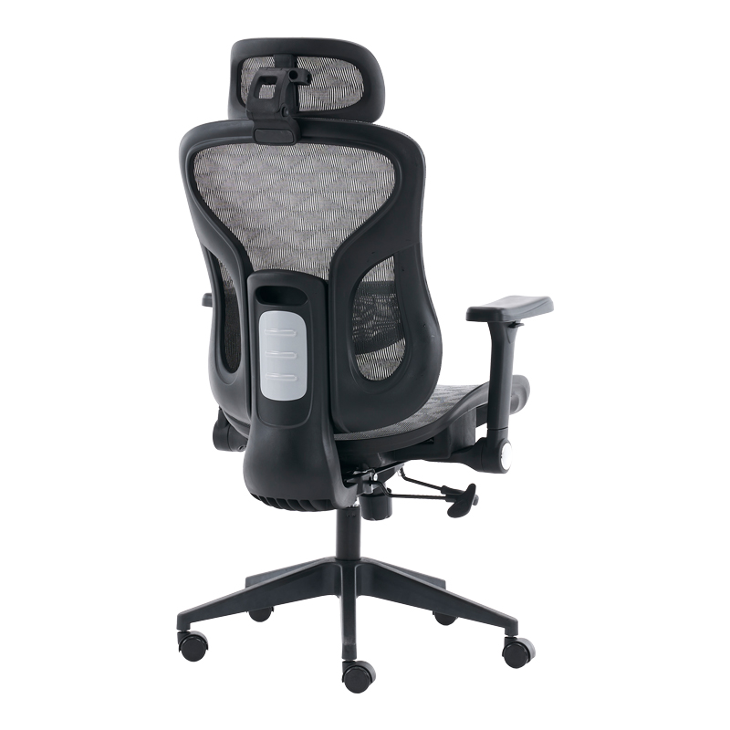 Karrige zyre Mesgo pakoworld e zezë-gri 68x67-72x110-136cm
