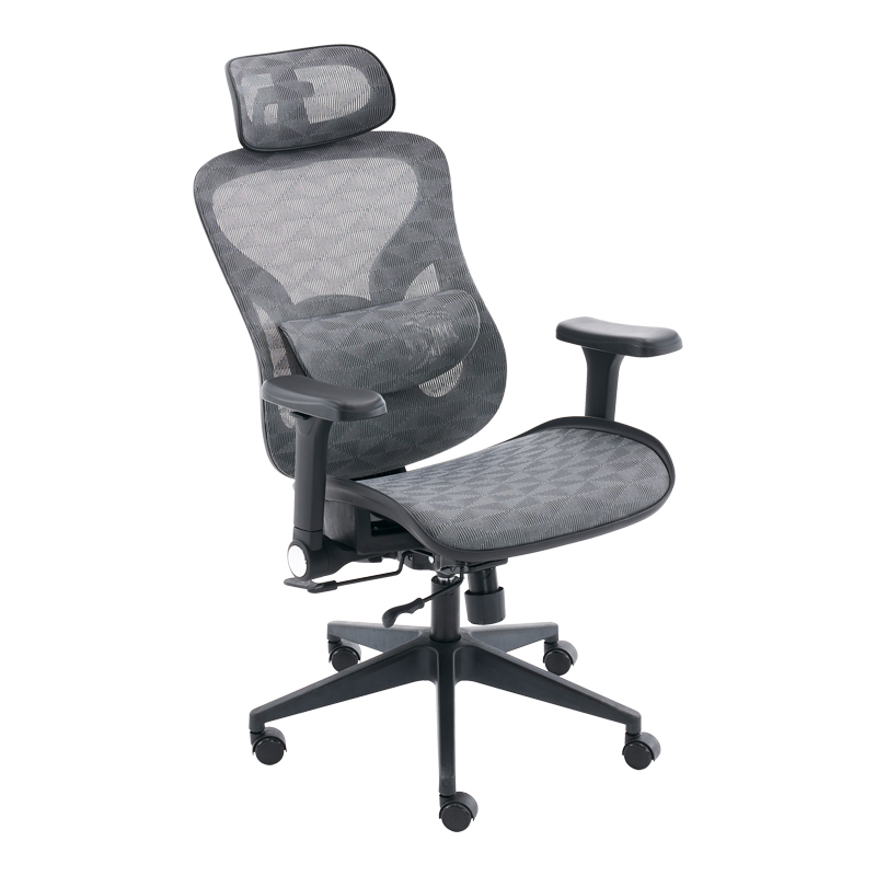 Karrige zyre Mesgo pakoworld e zezë-gri 68x67-72x110-136cm