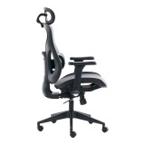 Karrige zyre Mesgo pakoworld e zezë-gri 68x67-72x110-136cm