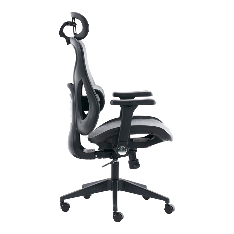 Karrige zyre Mesgo pakoworld e zezë-gri 68x67-72x110-136cm