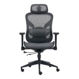 Karrige zyre Mesgo pakoworld e zezë-gri 68x67-72x110-136cm