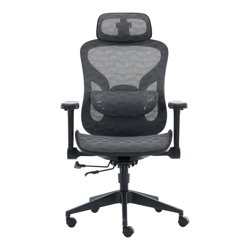 Karrige zyre Mesgo pakoworld e zezë-gri 68x67-72x110-136cm